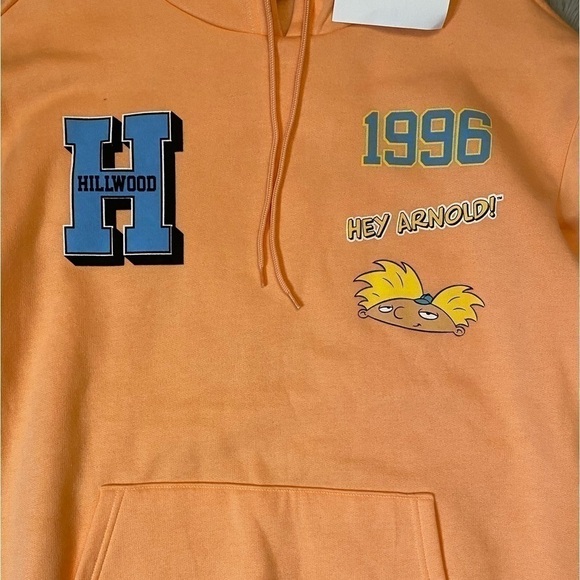 NWT HEY ARNOLD P.S. 118 HILLWOOD PEACHY HOODIE SIZE LARGE - Picture 5 of 7